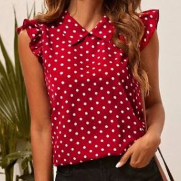 SHEIN Tops - NEW Polka Dot Boho Style Top